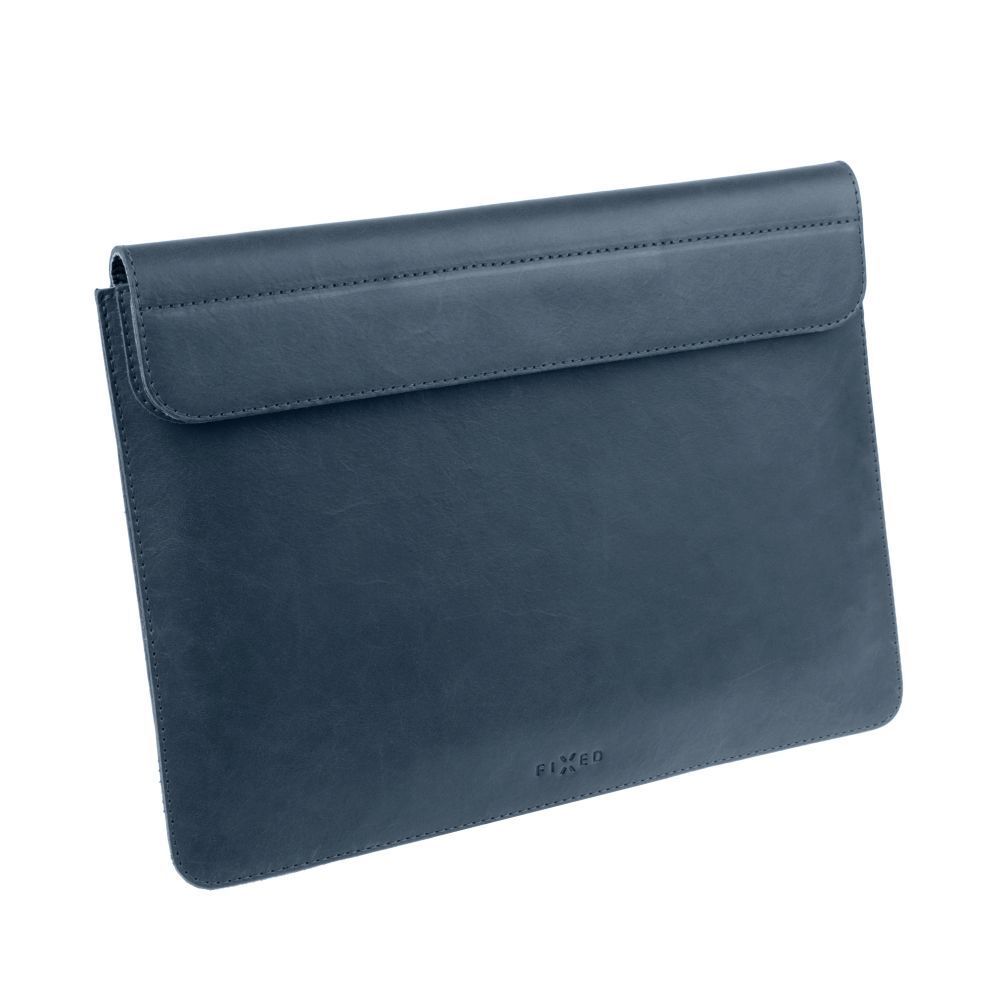 FIXED Oxford leather case for Apple MacBook Air 15" (2023) M2, blue