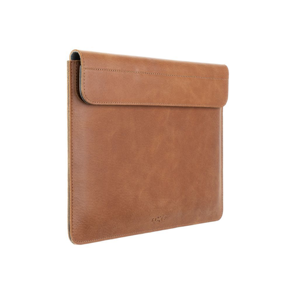 FIXED Oxford leather case for Apple MacBook Air 15" (2023) M2, brown