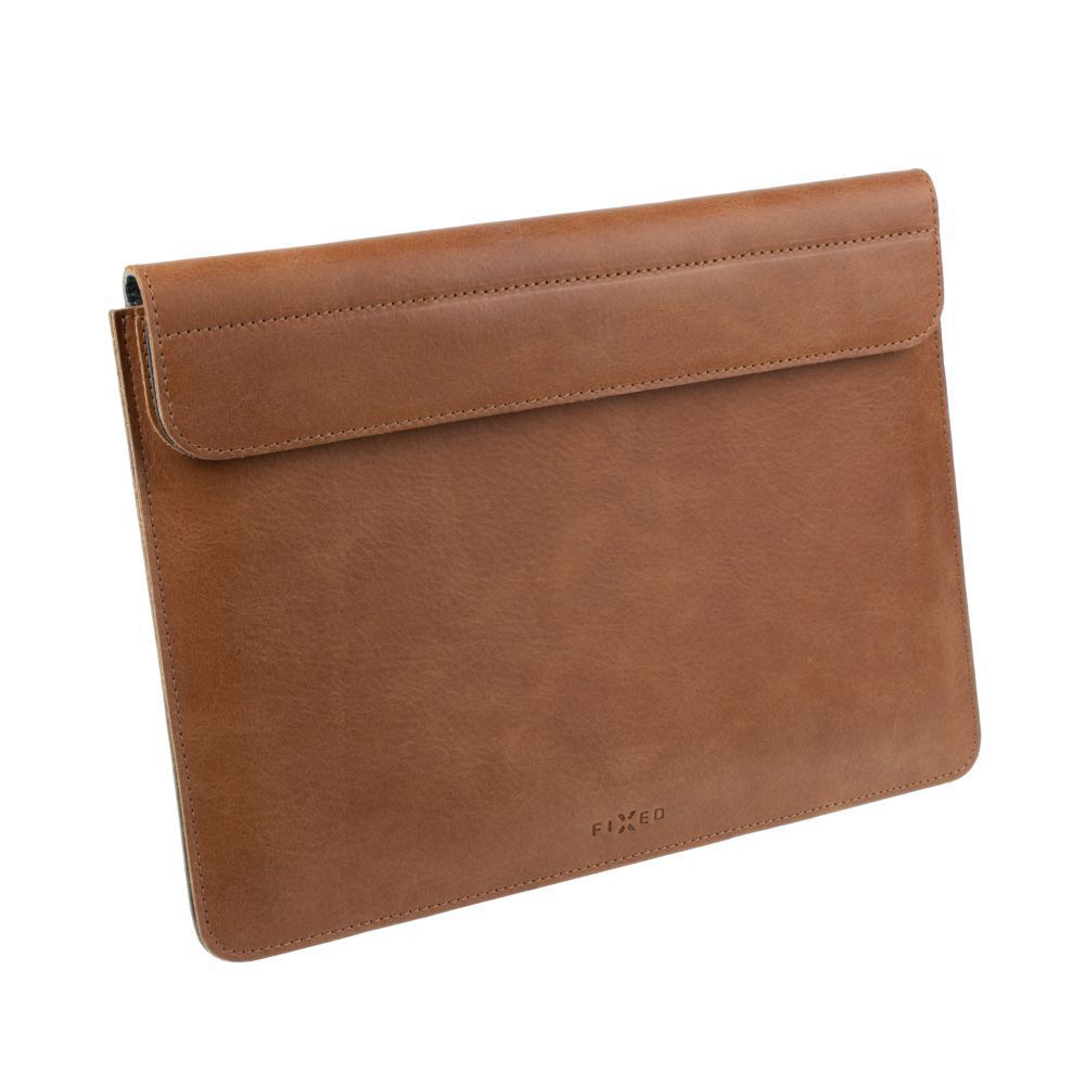 FIXED Oxford leather case for Apple MacBook Air 15" (2023) M2, brown