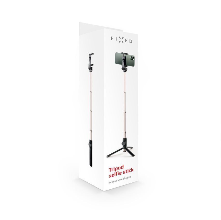 FIXED Selfie stick Snap Lite with tripod and wireless trigger, Fekete