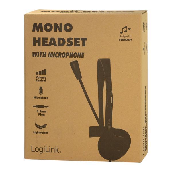 Logilink Mono headset Black