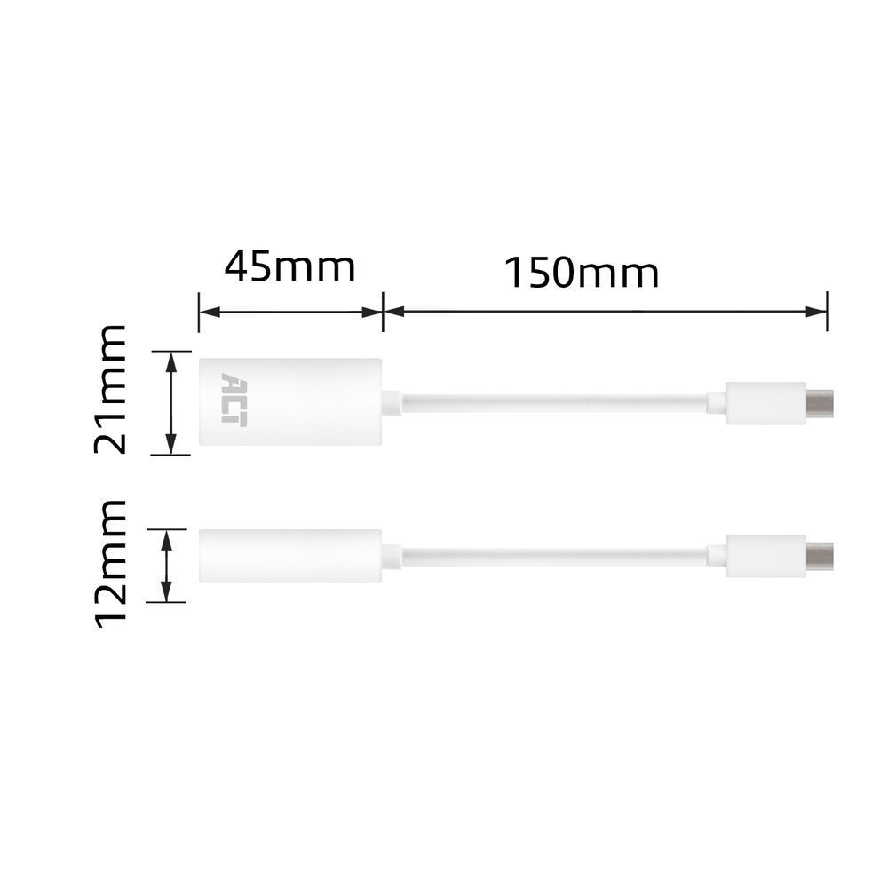 ACT AC7525 Mini DisplayPort male to HDMI-A female adapter 0,15m White