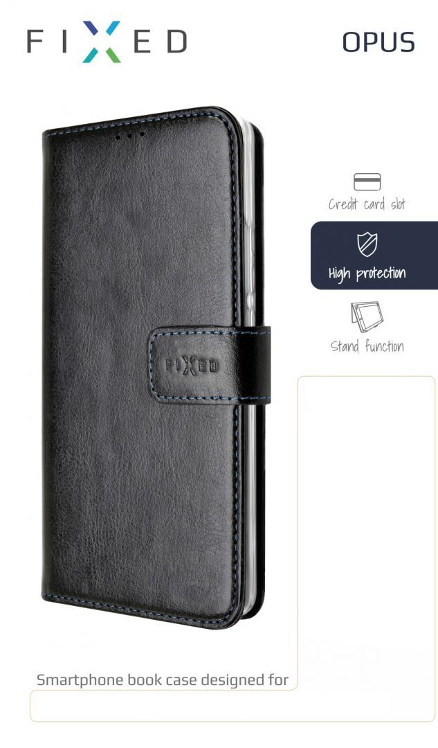 FIXED Wallet oldalranyíló telefontok Opus Apple iPhone 11, Fekete