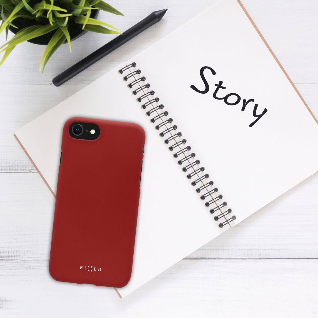 FIXED Rubber Hátlap Story Xiaomi Redmi Go, Piros
