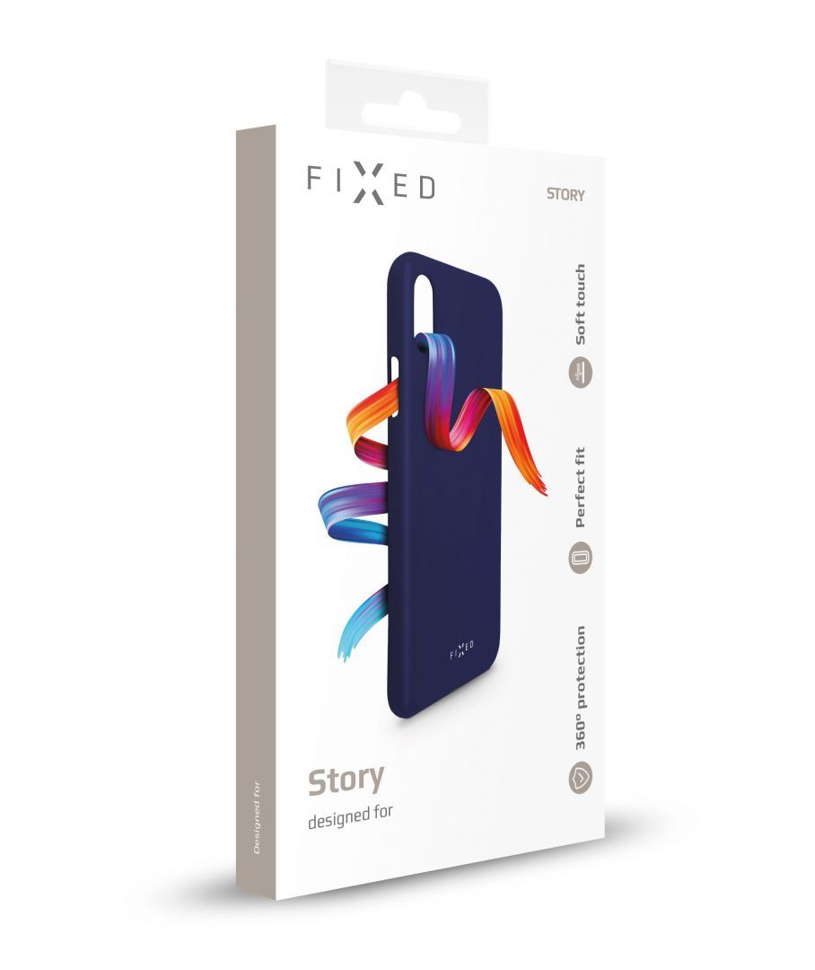 FIXED Rubber Hátlap Story Apple iPhone 7/8/SE (2020), Kék