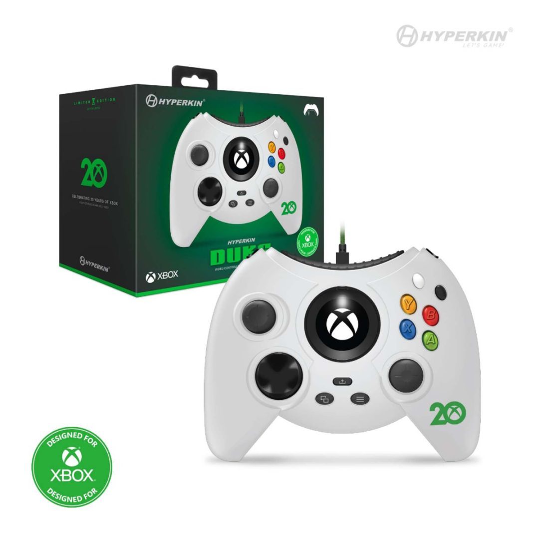 HYPERKIN Duke Wired 20th Anniversary Limited Edition Gamepad White