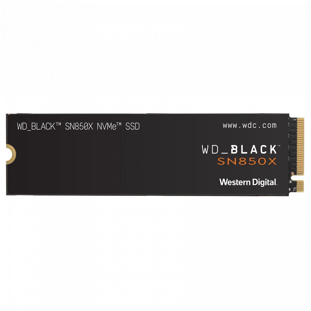 Western Digital 1TB M.2 2280 NVMe SN850X Without Heatsink Black