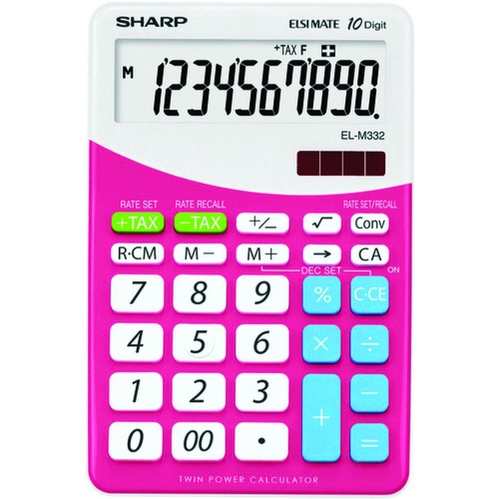 Sharp EL-M332BPK Asztali számológép Pink