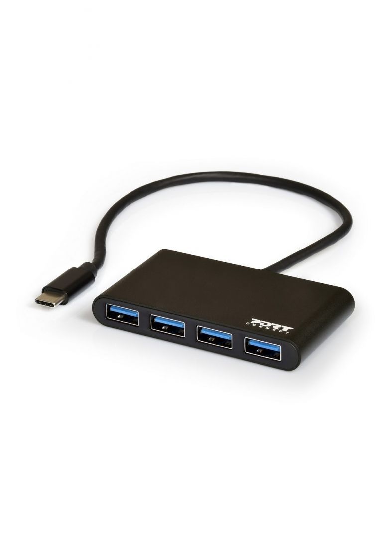 Port Designs Connect USB HUB 4xUSB 3.0 Black