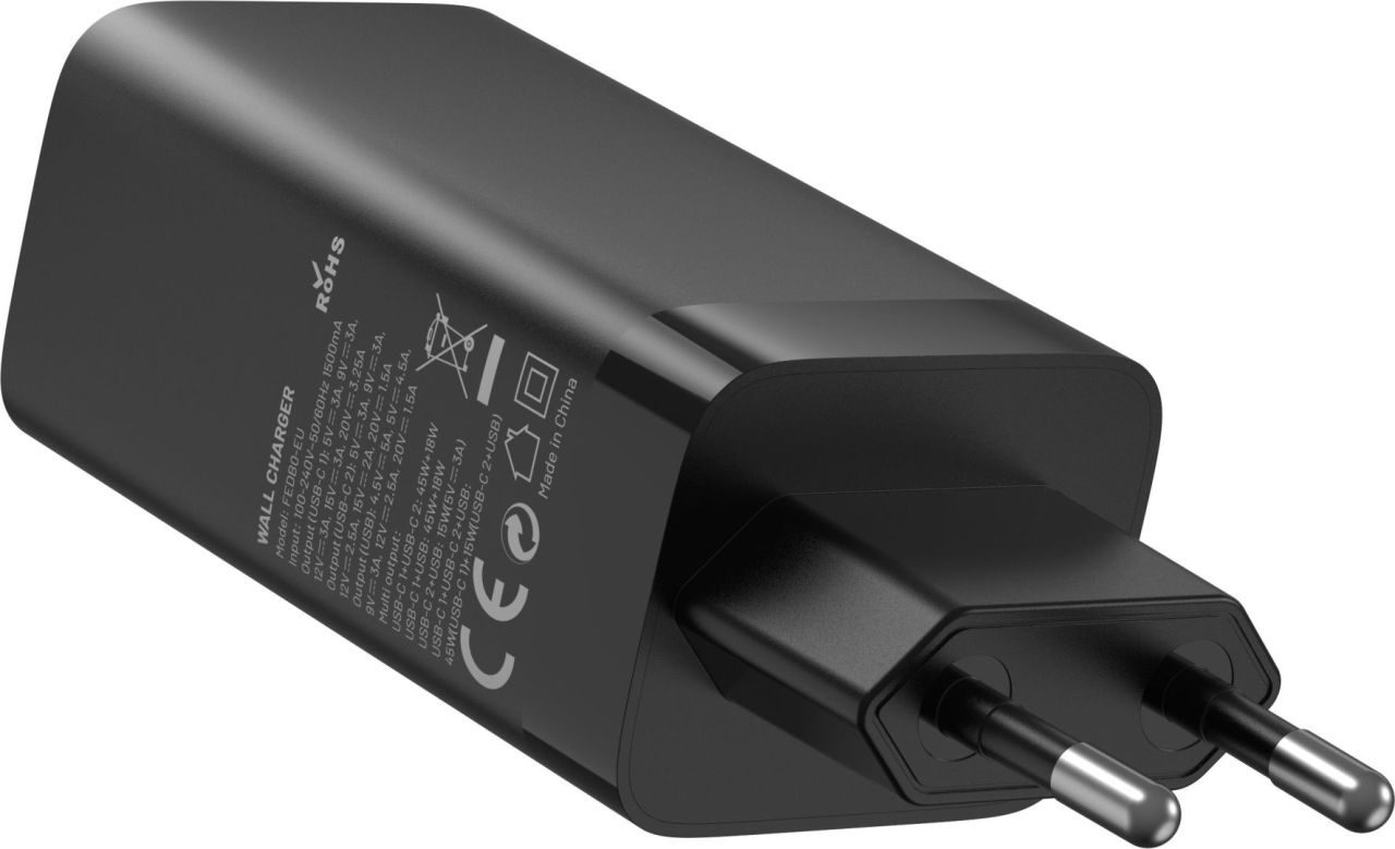 Vention 3-Port USB Charger Black