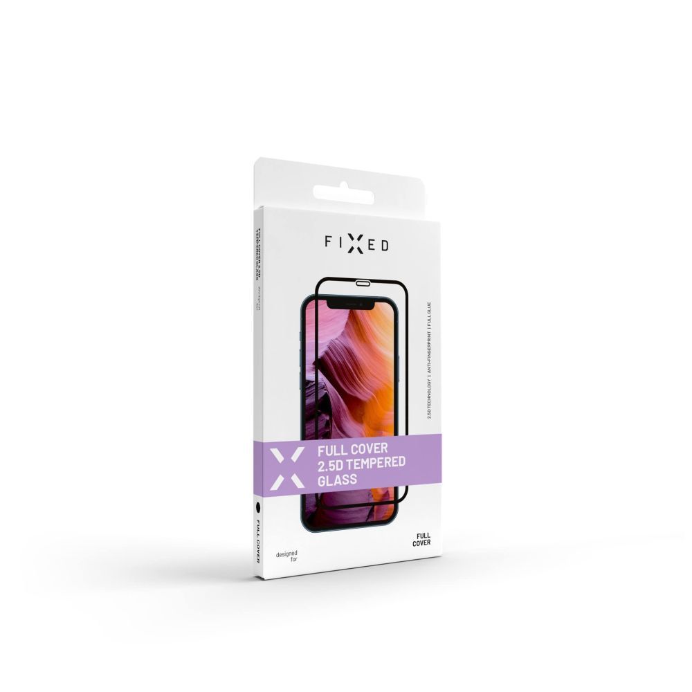 FIXED Full Cover 2,5D Tempered Glass for Xiaomi Redmi 13C/POCO C65, black