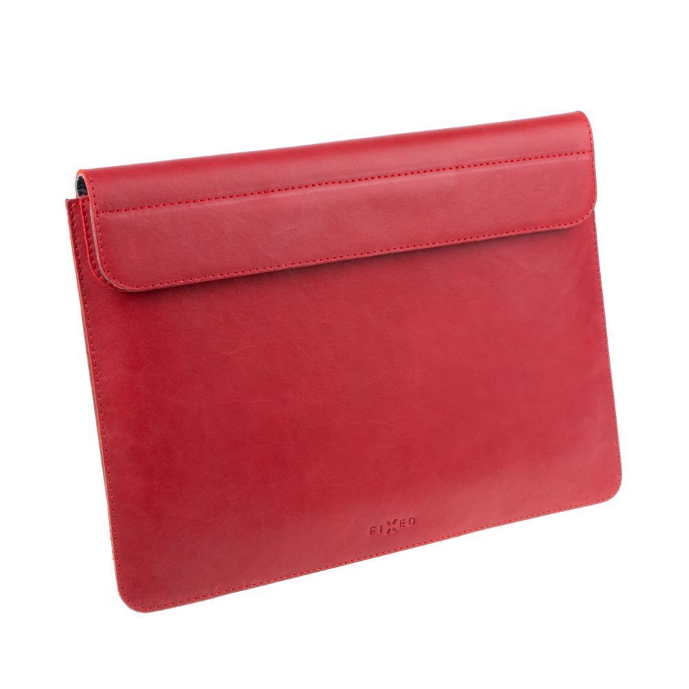 FIXED Oxford leather case for Apple MacBook Air 15" (2023) M2, red