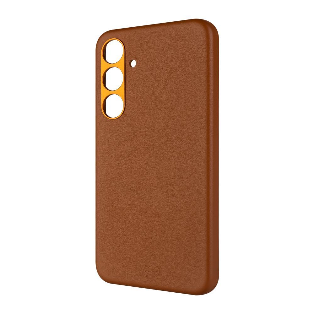 FIXED MagLeather valódi bőr telefontok Samsung Galaxy S24+ készülékhez, barna, FIXLM-1257-BRW