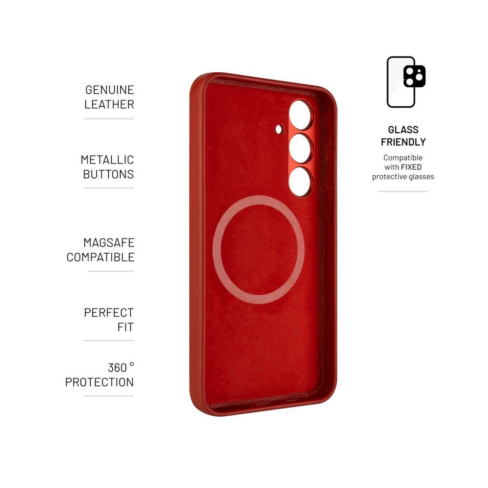 FIXED MagLeather for Samsung Galaxy S24+ Red