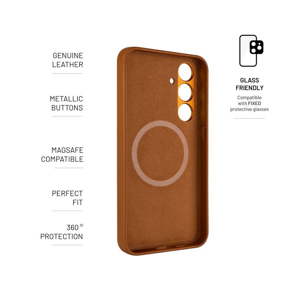 FIXED MagLeather for Samsung Galaxy S24 Brown