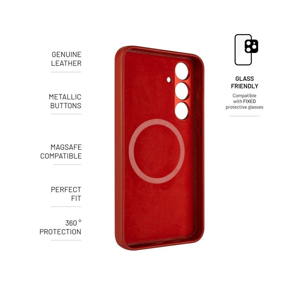 FIXED MagLeather for Samsung Galaxy S24 Red