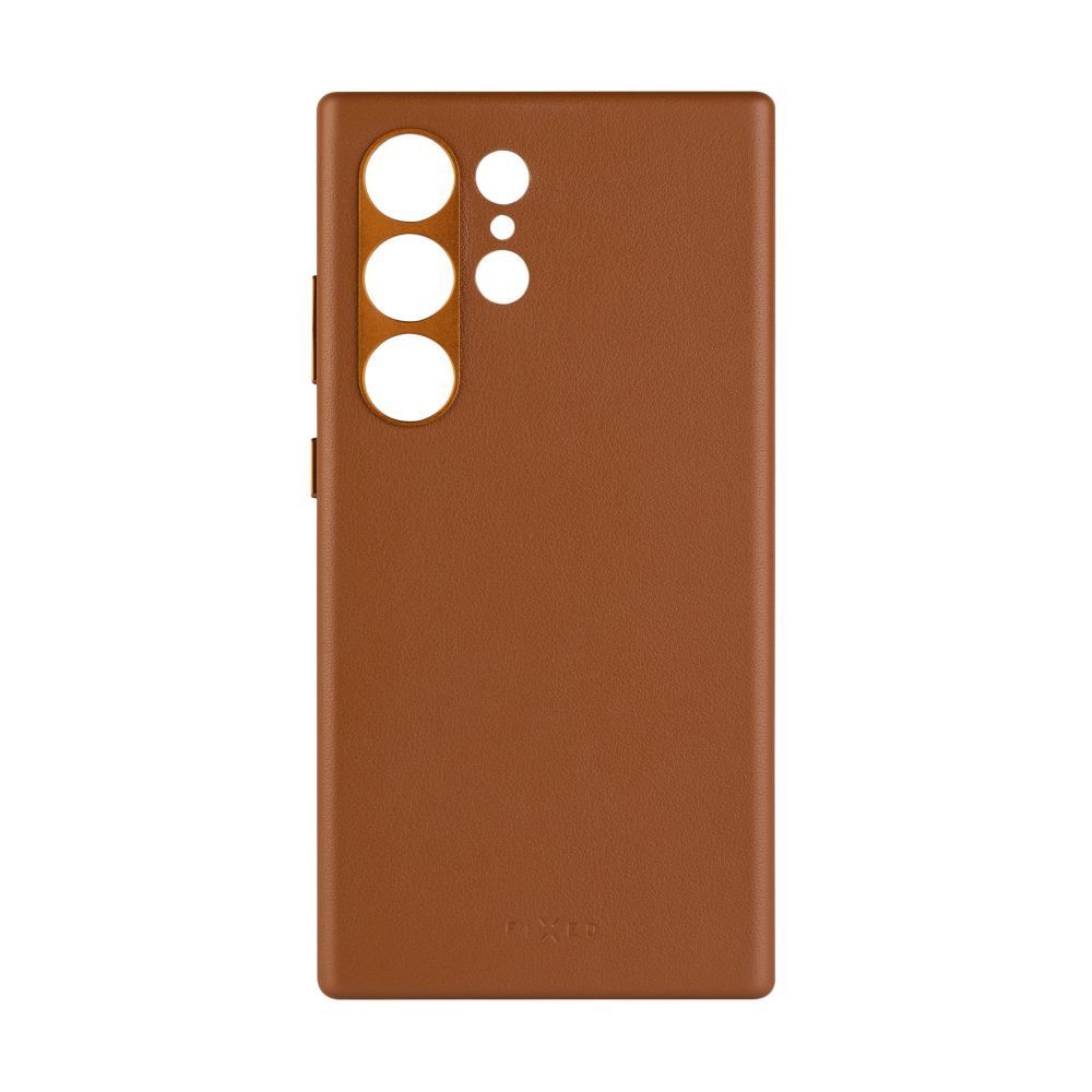 FIXED MagLeather valódi bőr telefontok Samsung Galaxy S24 Ultra készülékhez, barna, FIXLM-1258-BRW