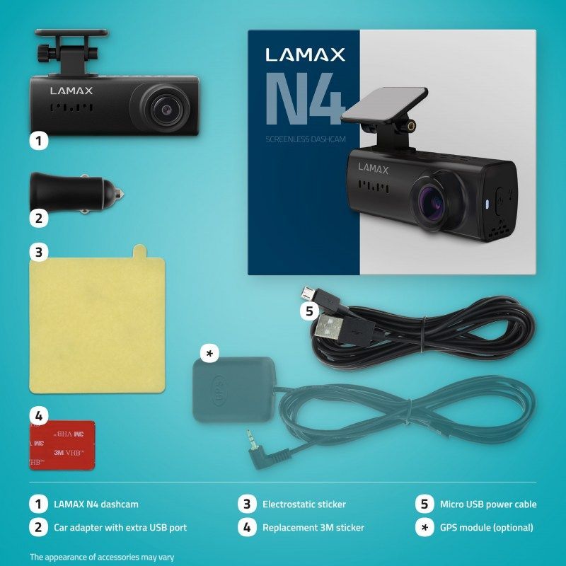 Lamax N4 Dash Cam Black