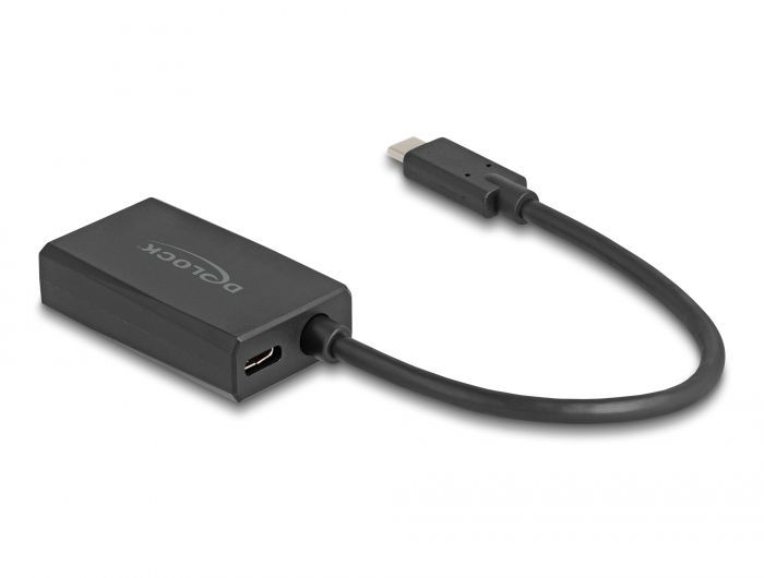 DeLock Adapter DisplayPort female to USB Type-C™ male (DP Alt Mode) 4K with PD 85W Black