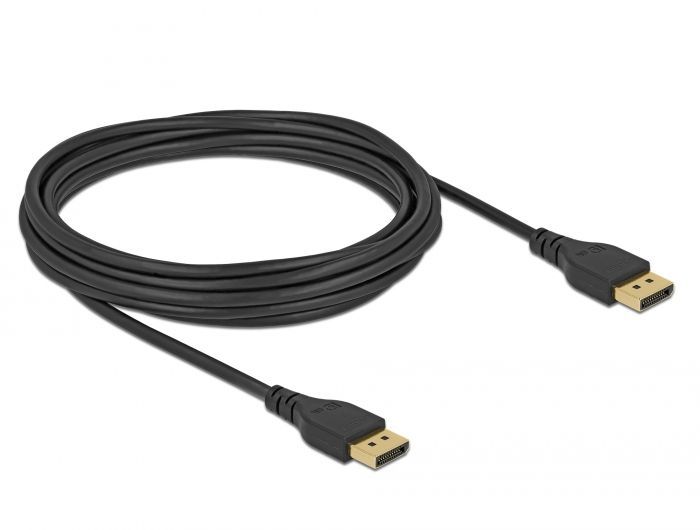 DeLock DisplayPort 1.2 cable 4K 60 Hz 5m without latch Black