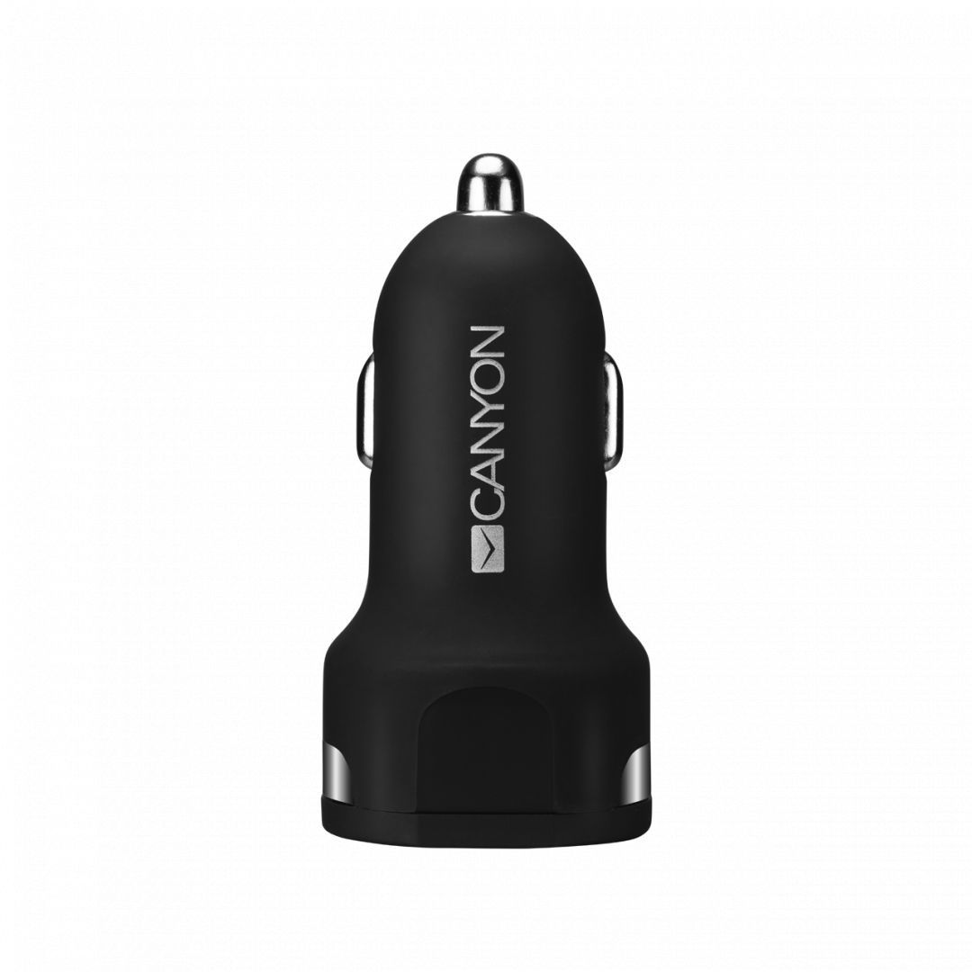 Canyon CNE-CCA04B Dual USB Car Charger 2.4A Black