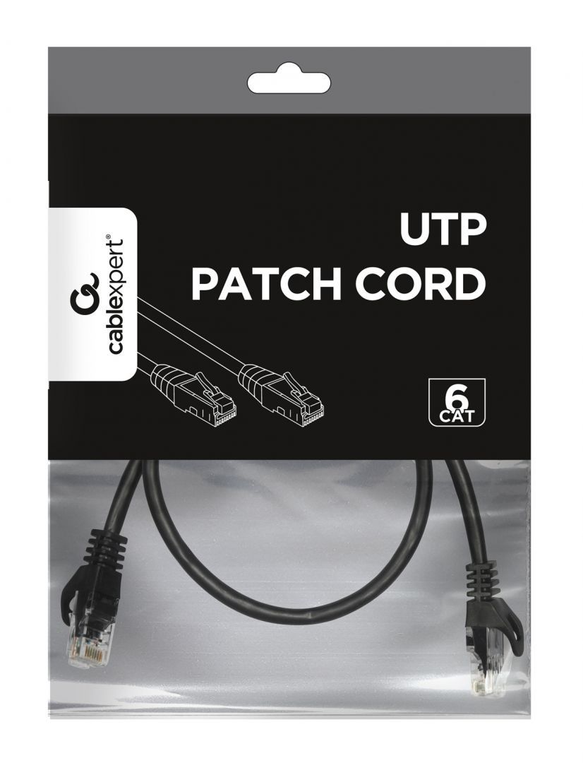 Gembird CAT6 U-UTP Patch Cable 0,25m Black