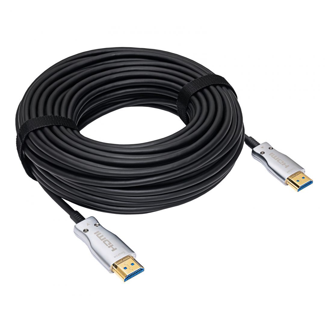 Akyga AK-HD-200L HDMI ver. 2.1 optikai AOC cable 20m Black/Grey