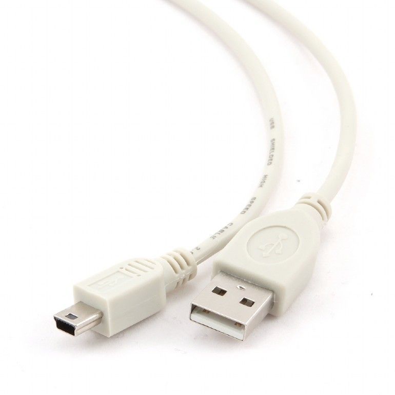 Gembird CC-USB2-AM5P-6 USB 2.0 A- MINI 5PM cable 1,8m White