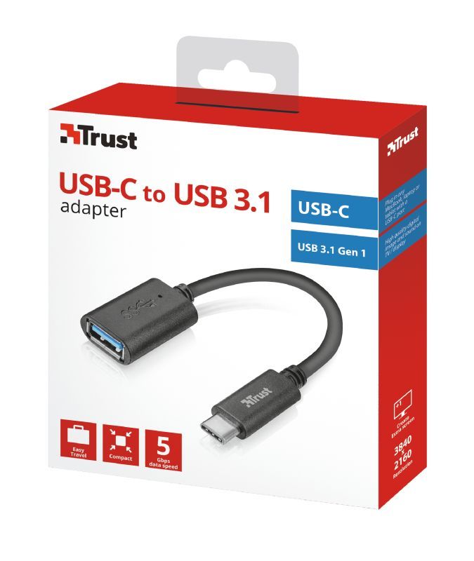 Trust USB-C to USB3.0 Converter adapter Black