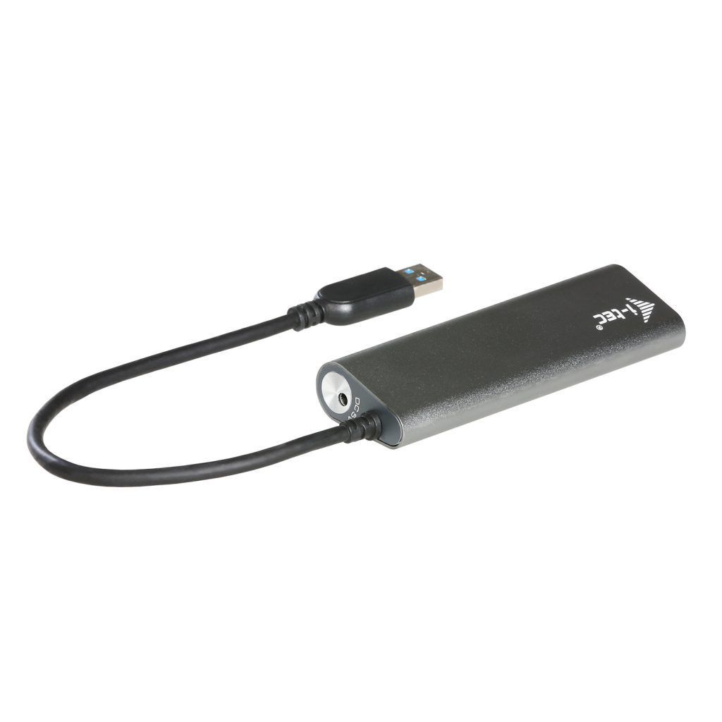 I-TEC 4-Port Superspeed USB 3.0 Hub Grey