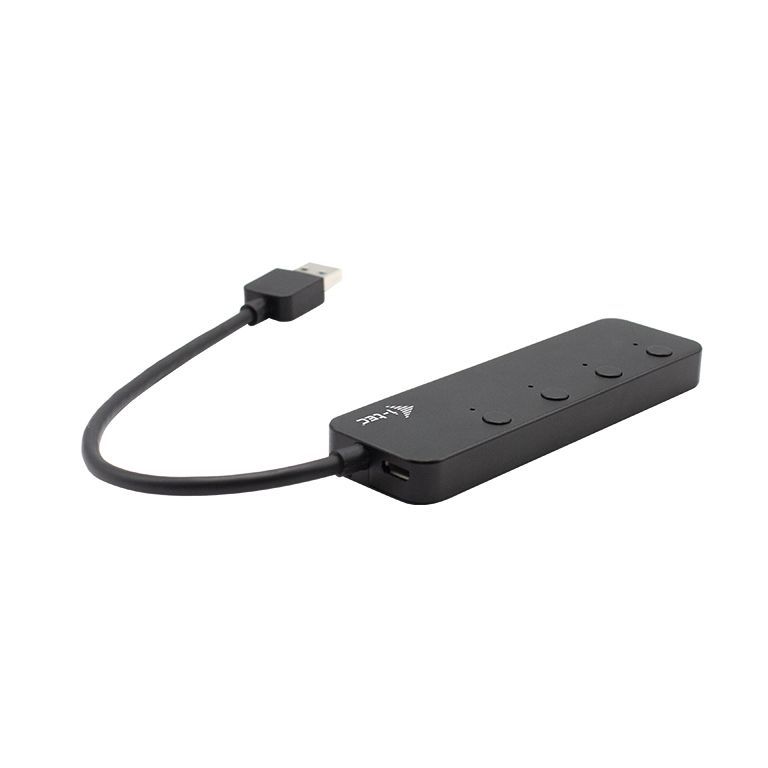 I-TEC 4-Port USB3.0 Metal HUB Metal with individual On/Off Switches
