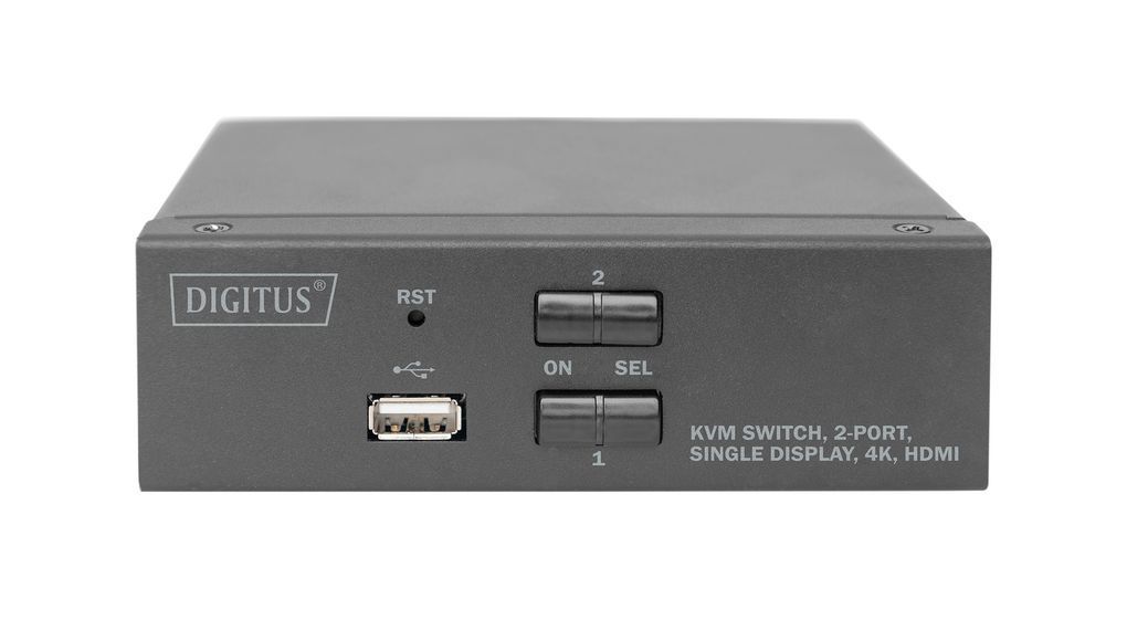 Digitus KVM Switch 2 Port HDMI Single Display 4K