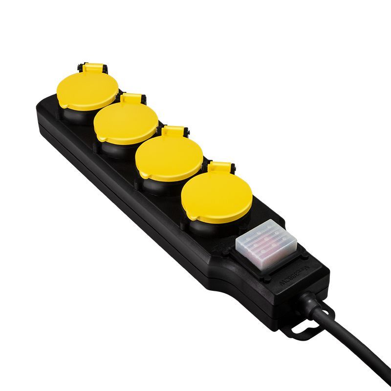 Logilink Hálózati Elosztó Kapcsolóval 4DIN 1,5m Black/Yellow
