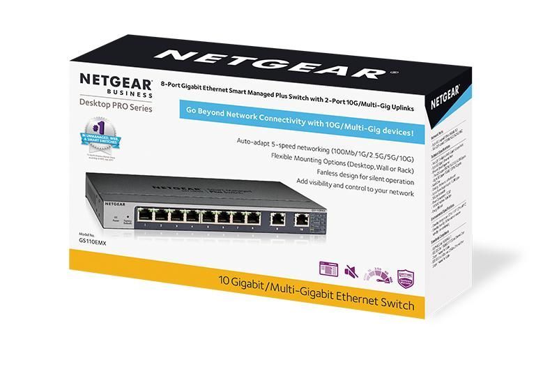 Netgear GS110EMX-100PES 8 Port Switch