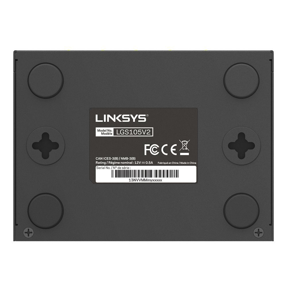 Linksys LGS105 5-Port Business Desktop Gigabit Switch