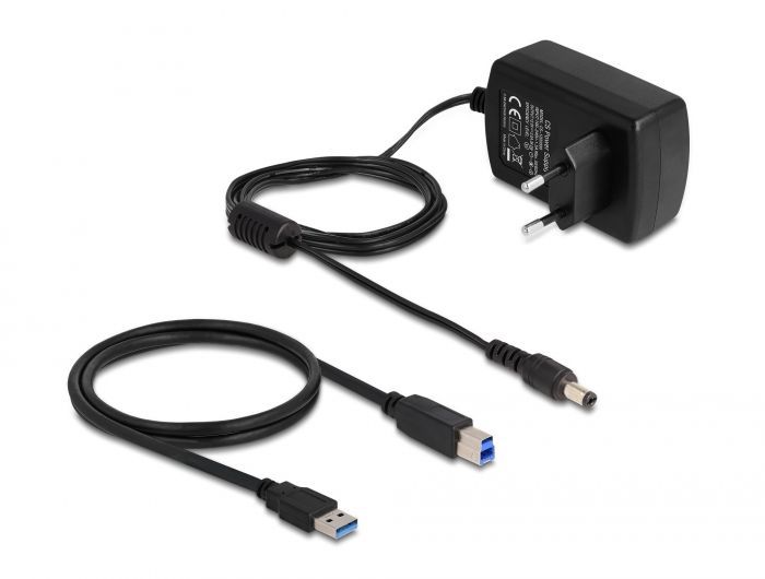 DeLock USB Dual Docking Station for 2 x SATA HDD / SSD with Clone and Erase Function