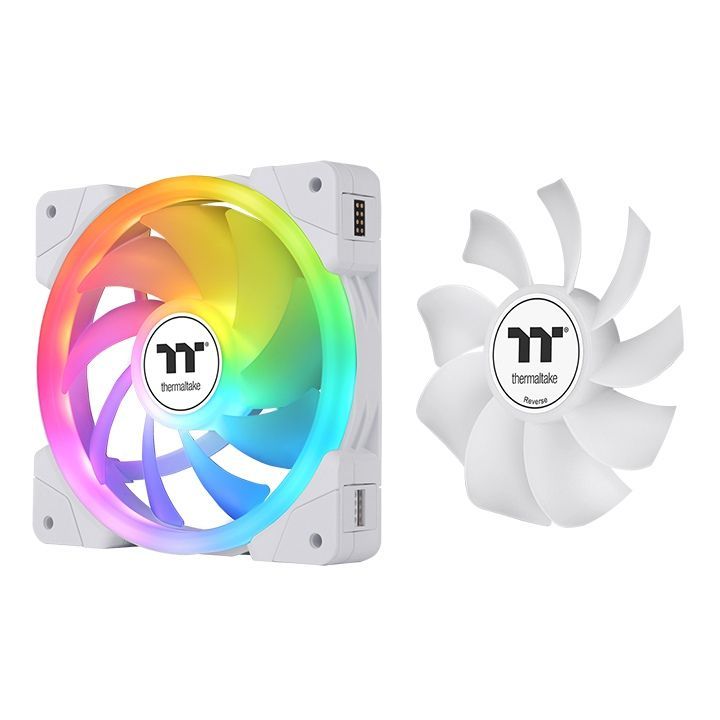 Thermaltake SWAFAN EX12 ARGB Sync PC Cooling Fan White TT Premium Edition (3-Fan Pack)