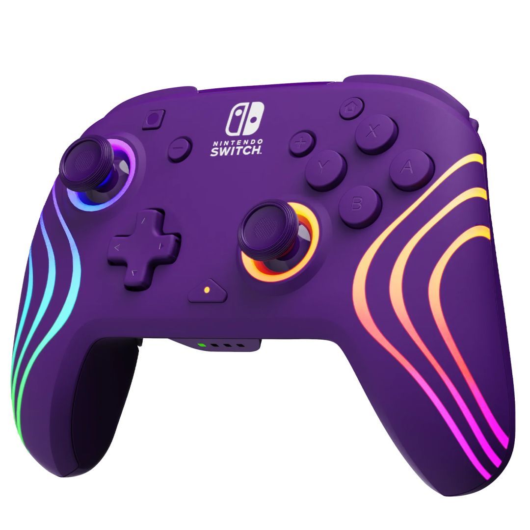 PDP Afterglow Wave Wireless Controller for Nintendo Switch Purple