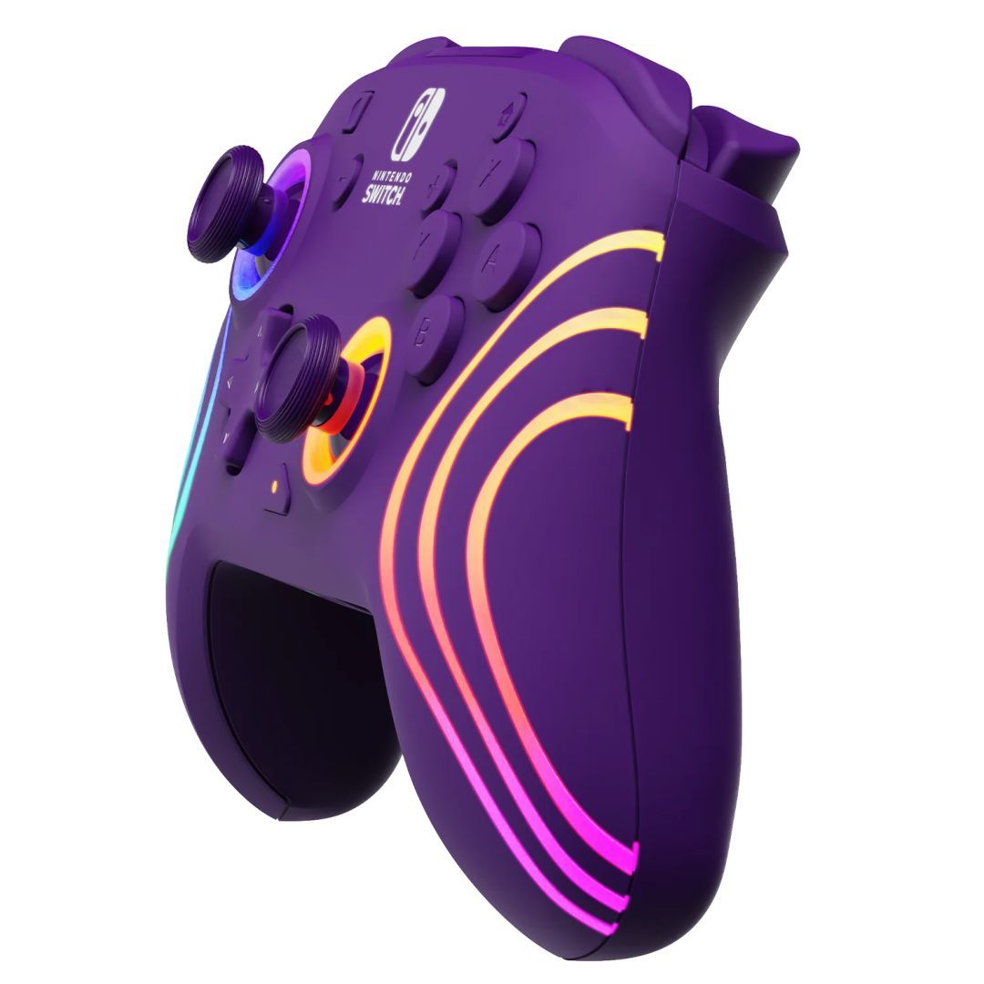 PDP Afterglow Wave Wireless Controller for Nintendo Switch Purple