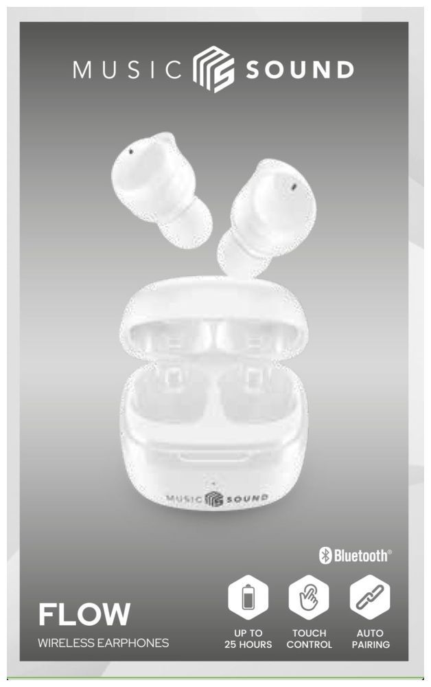 FIXED TWS wireless earbuds Music Sound White
