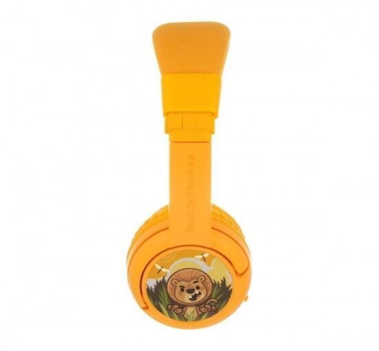 BuddyPhones Play+ Bluetooth Headset for Kids Sun Yellow