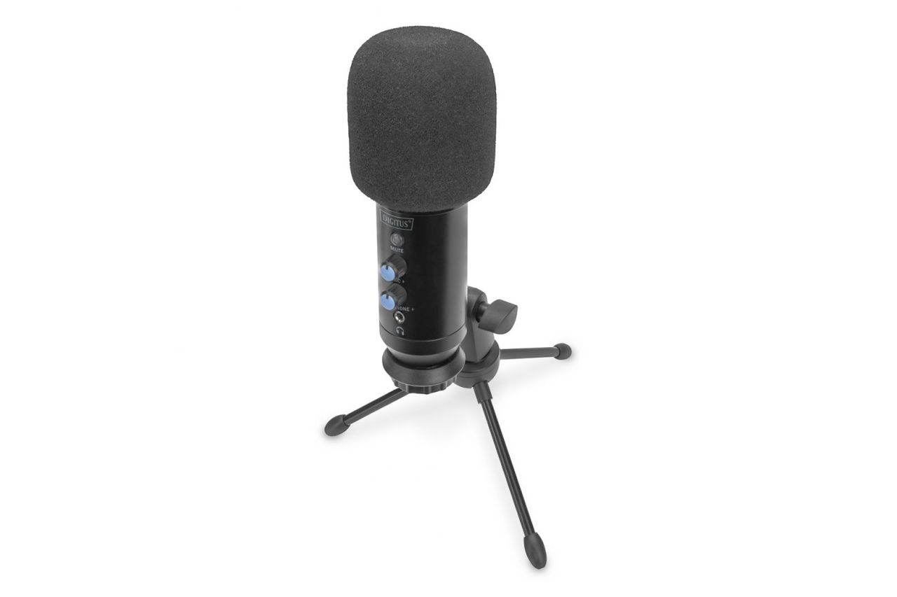 Digitus DA-20301 USB Condenser Microphone Professional Black