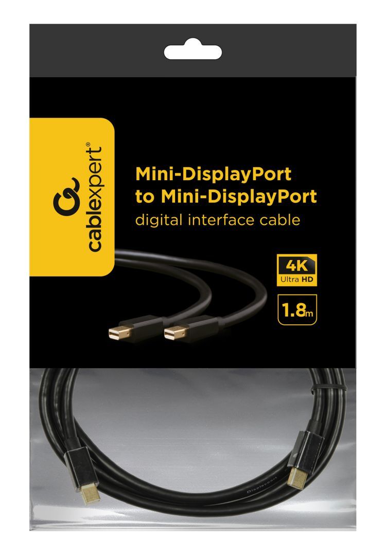 Gembird CCP-mDPmDP2-6 Mini DisplayPort to Mini DisplayPort cable 1,8m Black
