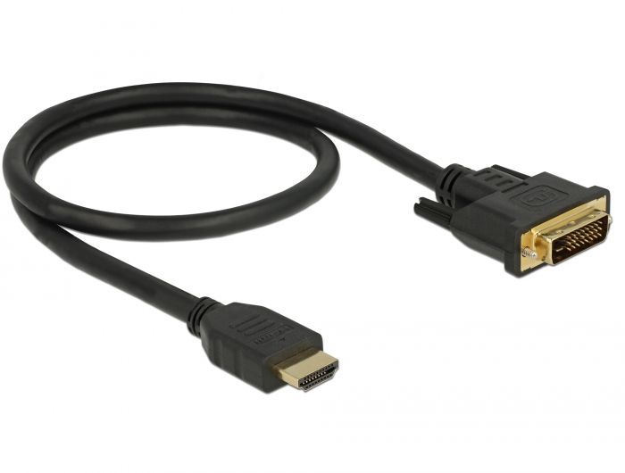 DeLock HDMI to DVI 24+1 cable bidirectional 0.5 m