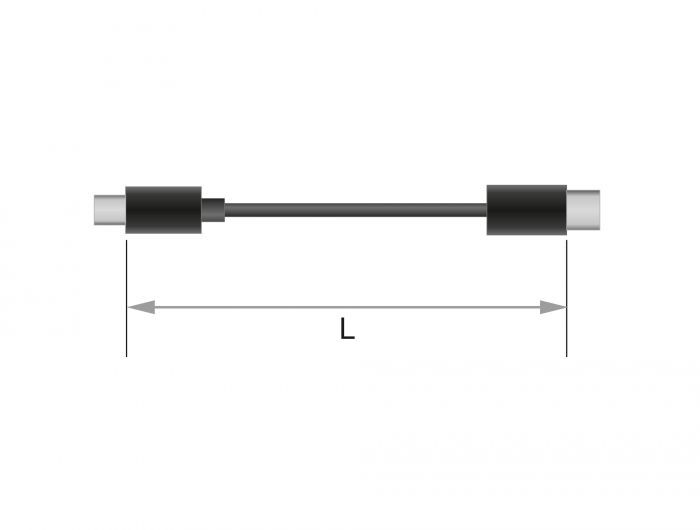DeLock DVI-D (Single Link) male > HDMI-A male cable 1m Black
