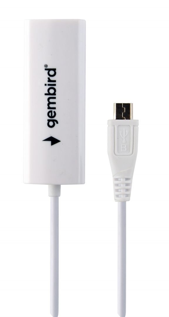 Gembird NIC-MU2-01 microUSB 2.0 LAN Adapter for mobile devices White