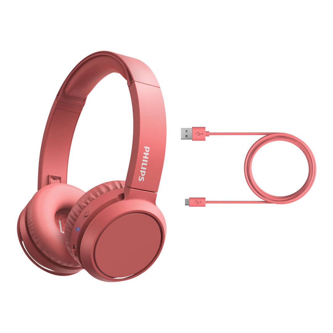 Philips TAH4205RD Bluetooth Headset Red