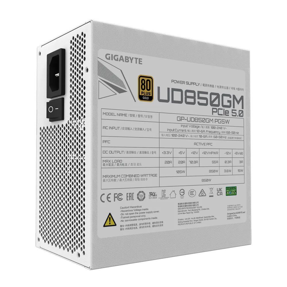 Gigabyte 850W 80+ Gold UD850GM PG5W
