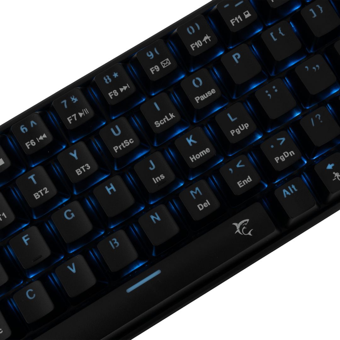 White Shark Kaiken Red Switches Gaming Keyboard Black US