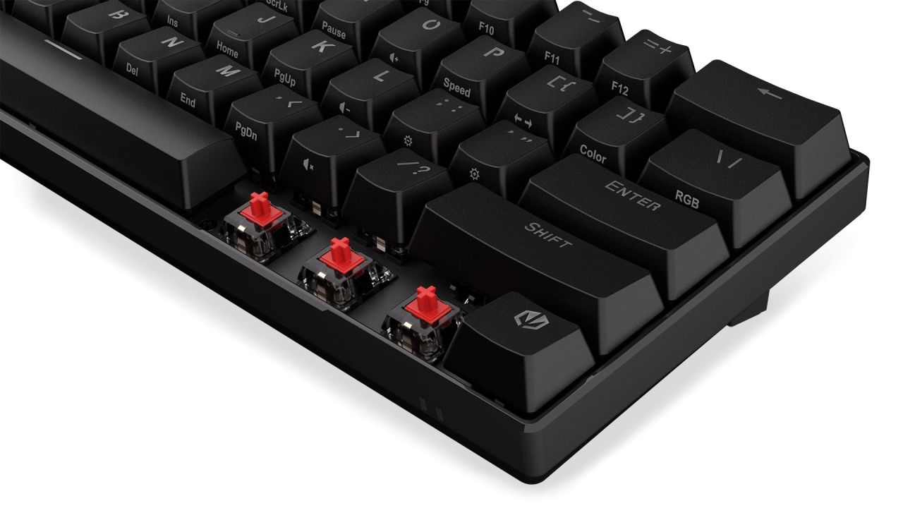 Endorfy Thock Compact Red Switch Mechanical Keyboard Black US